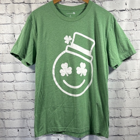 Celebrate It Other - Celebrate It Clover Green Tee with White Graphic